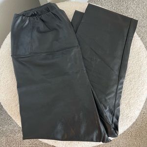 Aritzia Wilfred Leather Leggings